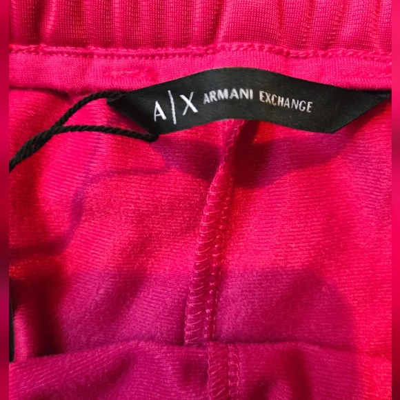 A/X Armani Exchange Pink Tracksuit Jogger Set Button Down Pants XL NWT - Picture 5 of 9